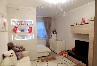 Дизайн однокомнатной квартиры с ребенком: советы и идеи [97 фото]