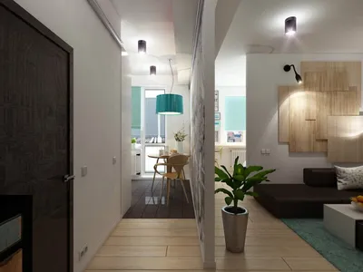 Дизайн однокомнатной квартиры-хрущевки 30 кв. м. - YouTube