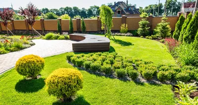 Ландшафтный дизайн на даче: ландшафт дачного участка, загородного дома  своими руками