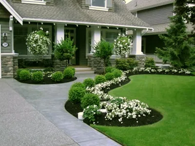 5 вариантов как можно красиво оформить пространство перед домом | Цветущий  сад ландшафтный дизайн | Дзен