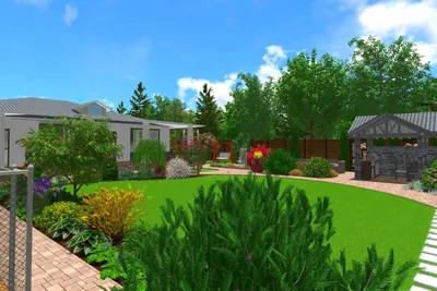 Ландшафтный дизайн перед домом. | Сад и Огород | Дзен