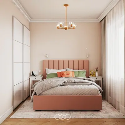 2023 СПАЛЬНИ фото дизайн прямоугольной спальни в английском стиле, Киев,  Андрей Семений