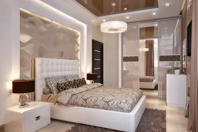 Современный дизайн спальни - минимализм, модерн, лофт, арт-деко, поп-арт,  хай-тек.