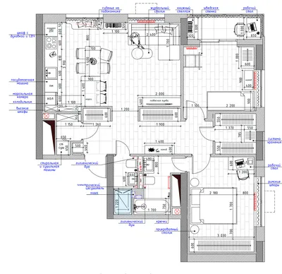 Технический дизайн-проект квартиры за 1500р/м2 от студии RemPlanner |  Пример комплекта чертежей, преимущества, стоимость, акции, отзывы