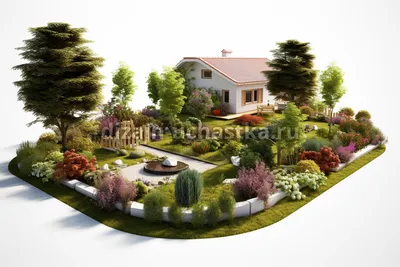 Дизайн садового участка 6 соток своими руками: бюджетный вариант + фото  готовых примеров