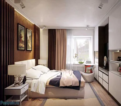Дизайн спальни 12 кв. м. Фото лучших спален 2016 года. Спальня 12 кв. м. с  балконом в панельном доме