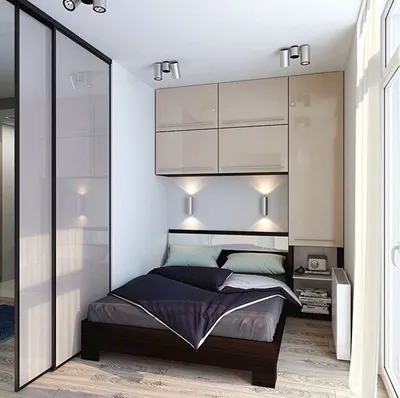 Дизайн маленькой спальни 5-6 кв.м. - фото | Small apartment bedrooms,  Apartment bedroom design, Contemporary bedroom design