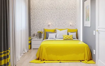 Дизайн проект интерьера спальни 14 кв.м. в современном стиле в бежевых  тонах | Студия Дениса Серова