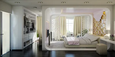 Спальня с балконом: дизайн с особенностями