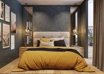 Актуальный дизайн спальни совмещенной …» — создано в Шедевруме