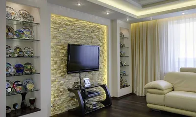 Дизайн стен из гипсокартона (60 фото): гипсокартон в интерьере квартиры,  колонны и другие оригинальные идеи для спальни и для гост… | Дизайн стены,  Дизайн, Интерьер