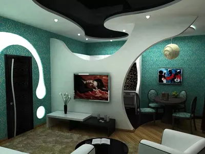 Дизайн интерьера стен из гипсокартона