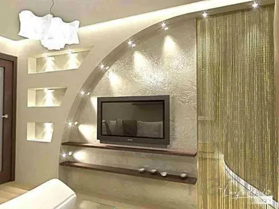 Дизайн стен гипсокартоном: создаем уютный интерьер [90 фото]