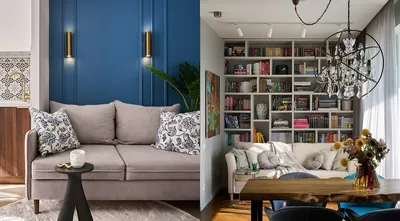 Как оформить стену за диваном: 9 потрясающих идей от дизайнеров и 22 фото |  ivd.ru