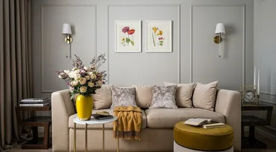 Как дизайнеры оформляют стену за диваном: 13 реализованных идей и 27 фото |  ivd.ru