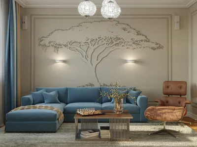 15 идей стильного оформления стены за диваном, которые добавят изюминку в  интерьер гостиной