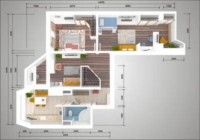Дизайн-проект 3-комнатной квартиры в П-44: фото - портфолио ГК «Фундамент»