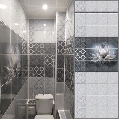 Ремонт туалета пластиковыми панелями ПВХ - цена в Москве