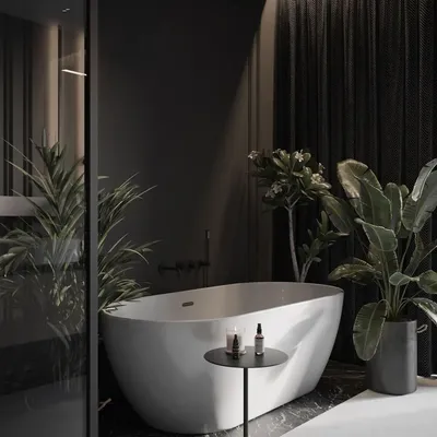 Дизайн интерьера ванной комнаты 2018