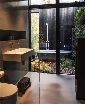 Современный дизайн ванной в стиле лофт | Home Interiors