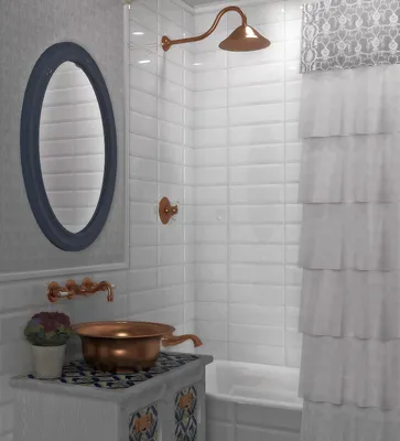 Ремонт ванной комнаты: Дизайн ванных комнат: красный акцент