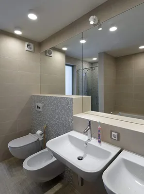 Ванная комната без плитки: дизайн и идеи отделы ванной комнаты без плитки  на стенах | Houzz Россия