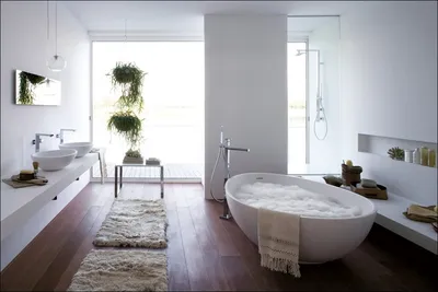 интерьер ванной комнаты совмещенной с туалетом в стиле Ар Деко | фото