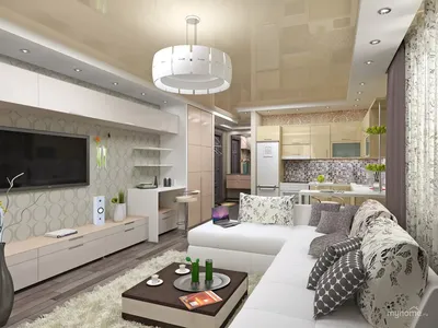Дизайн интерьера квартиры-студии 25 кв. м: стили, функциональные зоны,  зонирования, обстановка функциональных зон, оформление кухни | iLEDS.ru