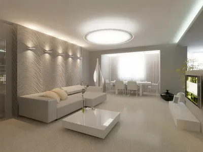Дизайн гостиной в светлых тонах от Mirt. Abitant Москва