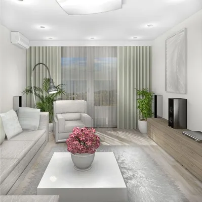 Стильный дизайн интерьера гостиной в светлых тонах: фото от Astudio Designe