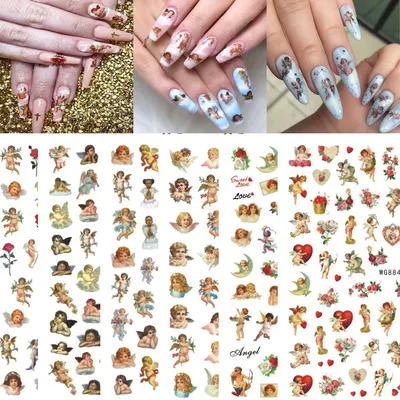 24 шт., накладные ногти, короткие круглые радужные золотые блестящие линии,  дизайнерские накладные ногти, Модные накладные ногти из АБС-пластика для  девушек, инструменты для маникюра | AliExpress