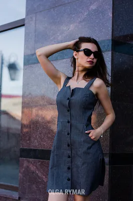 Платье-поло мини - Платья туники сарафаны - Варвара TREND -  Интернет-магазин дизайнерской одежды