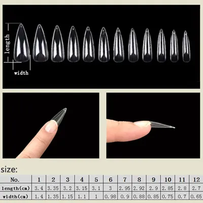 гелевые типсы для наращивания накладные ногти Ноготочки 92637829 купить за  277 ₽ в интернет-магазине Wildberries