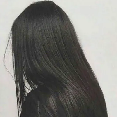 Длинные черные волосы со спины - 73 фото