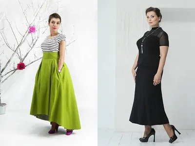Длинные юбки для полных: 10 моделей, которые скроют недостатки пышной фигуры