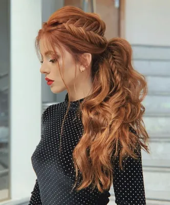 Рыжий длинный парик (id 98521421), купить в Казахстане, цена на Satu.kz
