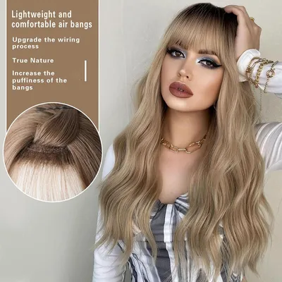 Парик женский длинные светлые волосы золотистый блонд - купить по низкой  цене в интернет-магазине OZON (1247379875)