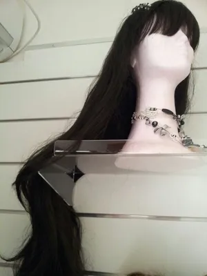 Парик искусственный длинные черные волосы с челкой (ID#1054746635), цена:  1880 ₴, купить на Prom.ua