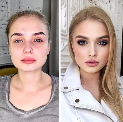 Дневной макияж «до» «после» | Дневной макияж, Макияж, Виды макияжа