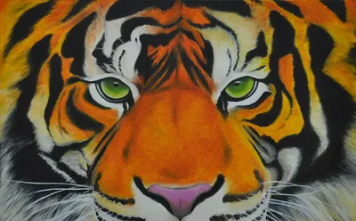 Рустам Долихин | Добрый тигр (2019) | Available for Sale | Купить картину  на ArtsLand