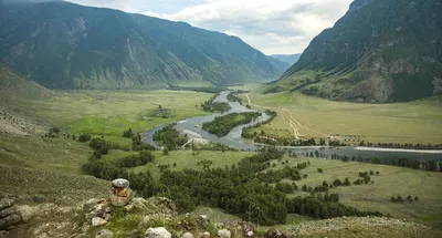 Долина реки Чулышман. Алтай — Фото №96548