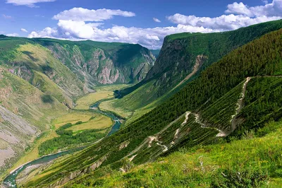 Горный Алтай, перевал Кату-Ярык Долина реки Чулышман фото: Вадим Горичев –  Это Сибирь!