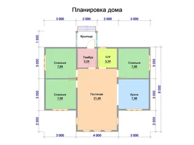 Дом из бруса 8 на 10 одноэтажный с мансардой и террасой «БД-55» — ВОЛДОМА