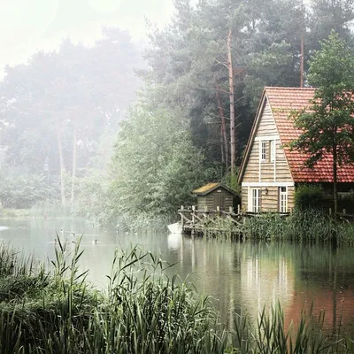 Деревянный загородный дом на берегу реки Гудзон - Iambuilding.ru