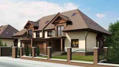 Проект деревянного дома на две семьи, эскизы, план работ, описание, спец  предложение на строительство - цена 5872651.033 руб.
