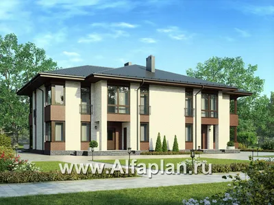 Дом на две семьи: особенности постройки и выбор проекта -  dominant-wood.com.ua