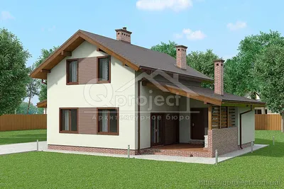 Проект двухэтажного дома с подвалом, гаражом и верандой D4731 | Каталог  проектов Домамо