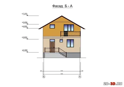 Проекты домов от Евгения Мороза: №116-01. Готовый проект 6-ти комнатного  мансардного дома с подвалом (422,7м2)