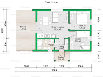 Проект Rg5518 - Проект одноэтажного дома с террасой и гаражом (148 м2, 16м  x14м) - купить с доставкой по выгодным ценам в интернет-магазине OZON  (426424555)