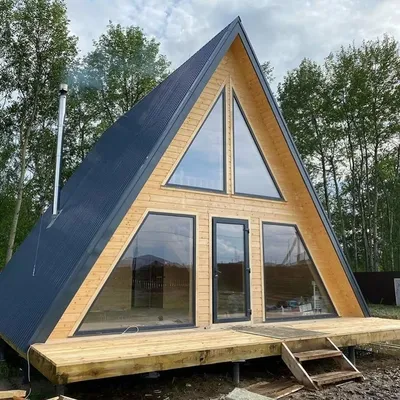 👍🏻 Треугольный дом шалаш A-frame - ДомСтрой-НК